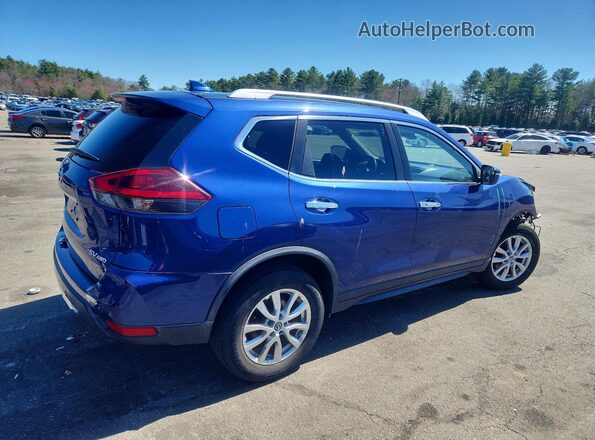 KNMAT2MV2KP517176 2019 NISSAN ROGUE Синий Задняя правая четверть
