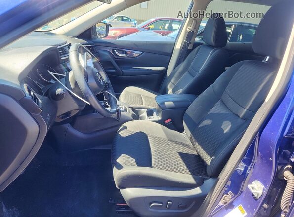 KNMAT2MV2KP517176 2019 NISSAN ROGUE Синий Вид салона спереди