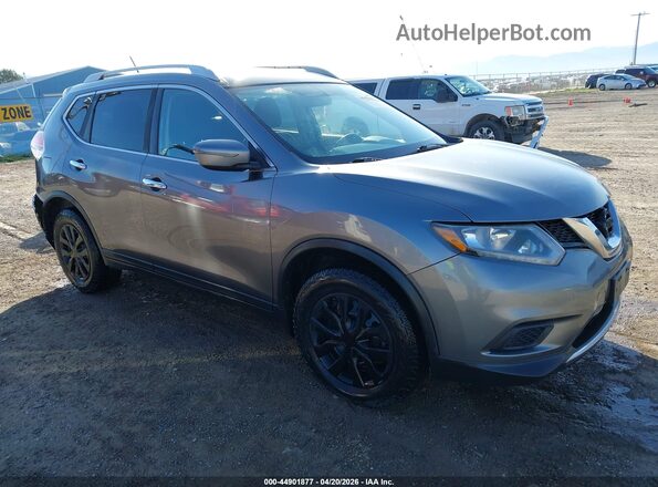 KNMAT2MV3GP617164 2016 NISSAN ROGUE Gray Передня права чверть