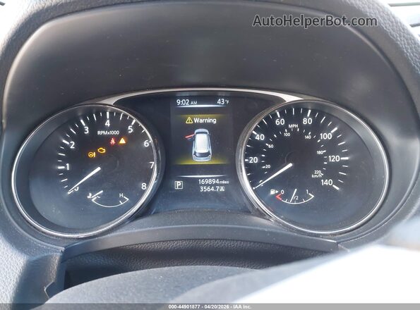 KNMAT2MV3GP617164 2016 NISSAN ROGUE Gray Вид задніх сидінь