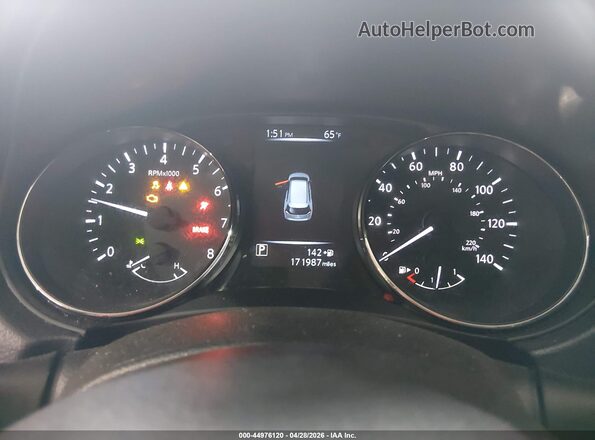 KNMAT2MV3HP547859 2017 NISSAN ROGUE Синий Вид задних сидений