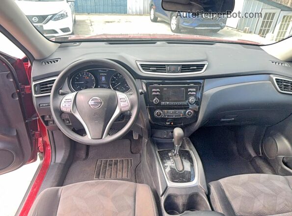 KNMAT2MV5GP690360 2016 NISSAN ROGUE Red Widok zestawu wskaźników