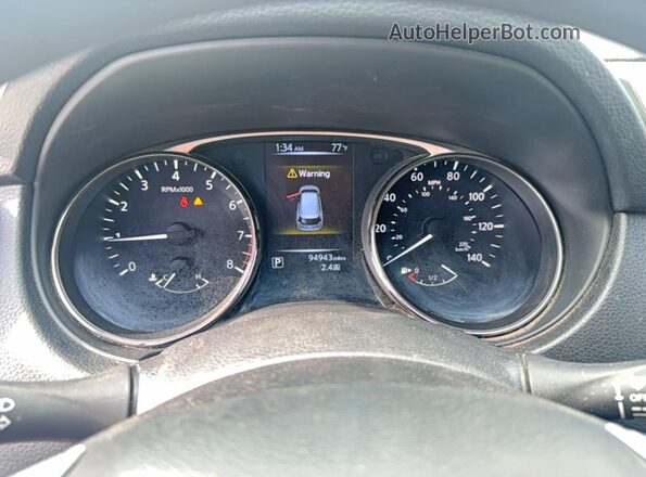 KNMAT2MV5GP690360 2016 NISSAN ROGUE Red Widok deski rozdzielczej