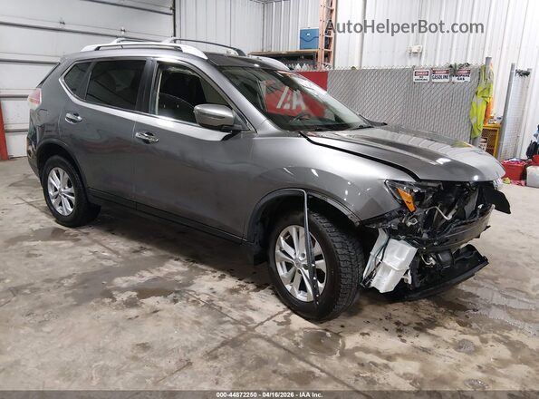 KNMAT2MV5GP706556 2016 NISSAN ROGUE Gray Delantero derecho