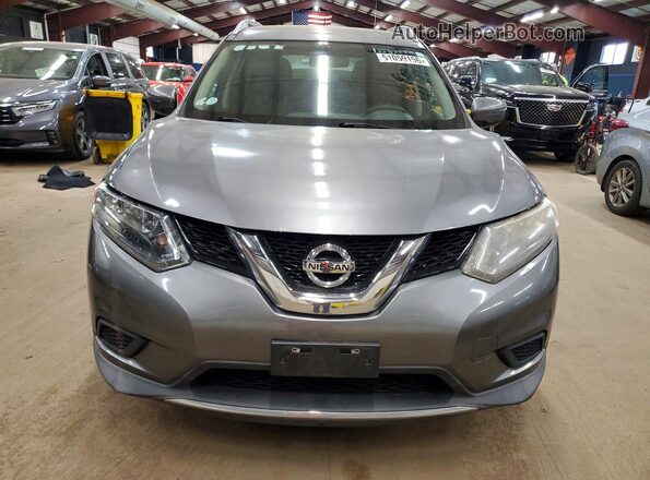 KNMAT2MV7GP599607 2016 NISSAN ROGUE Gray წინა ხედი