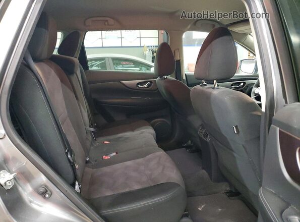 KNMAT2MV7GP599607 2016 NISSAN ROGUE Gray უკანა სალონის ხედი