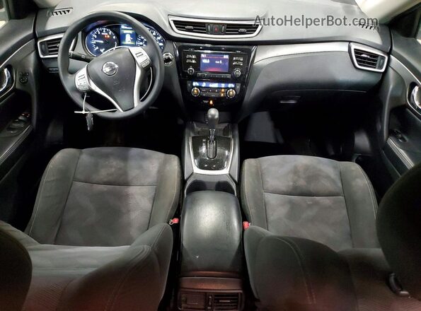 KNMAT2MV7GP599607 2016 NISSAN ROGUE Gray წინა პანელის ხედი