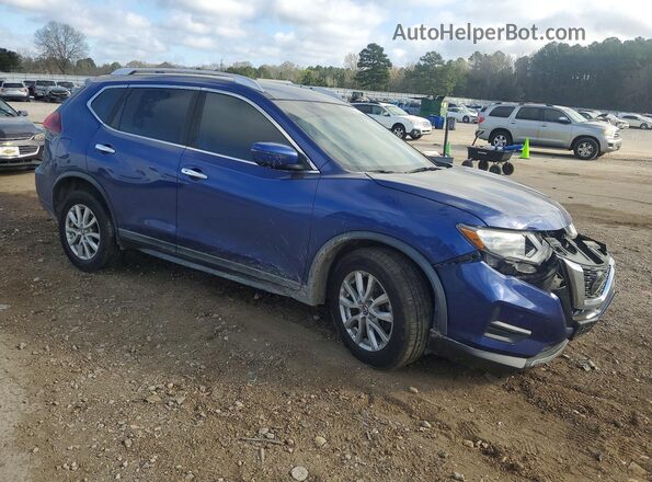 KNMAT2MV7JP559552 2018 NISSAN ROGUE Синий Передняя правая четверть