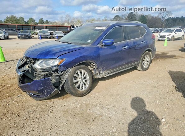 KNMAT2MV7JP559552 2018 NISSAN ROGUE Синий Передняя левая четверть