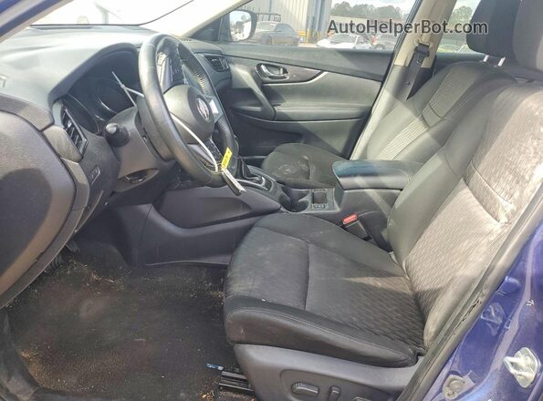 KNMAT2MV7JP559552 2018 NISSAN ROGUE Синий Вид салона спереди