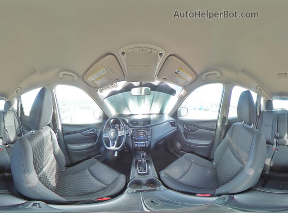 KNMAT2MV7JP559552 2018 NISSAN ROGUE Синий Панорамный вид салона 360°