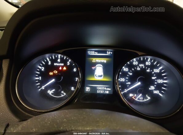 KNMAT2MV8GP700458 2016 NISSAN ROGUE Black Vista de los asientos traseros