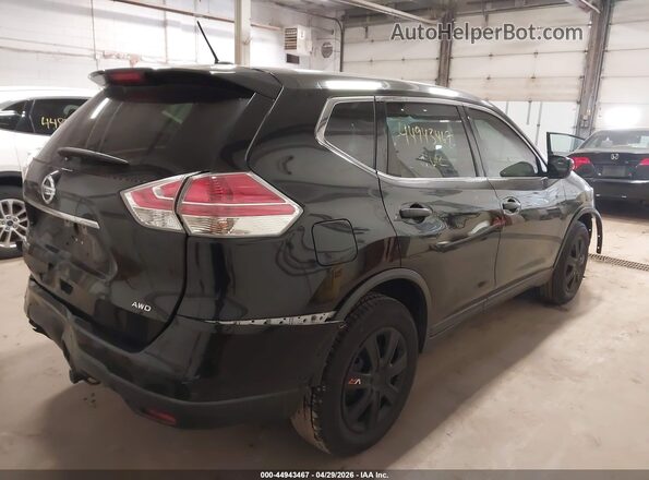 KNMAT2MV8GP700458 2016 NISSAN ROGUE Black Trasero derecho