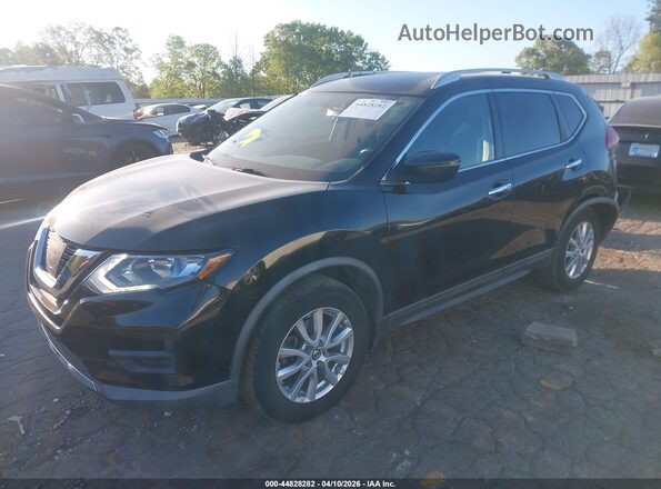 KNMAT2MV9HP593440 2017 NISSAN ROGUE Black წინა მარცხენა ხედი სამი მეოთხედიდან