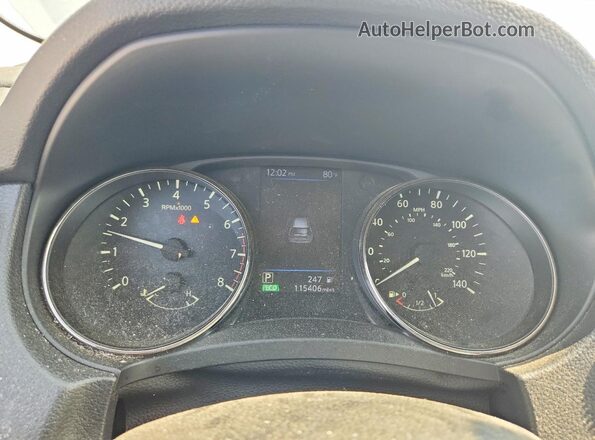 KNMAT2MV9KP524464 2019 NISSAN ROGUE Silver ხელსაწყოთა პანელის ხედი