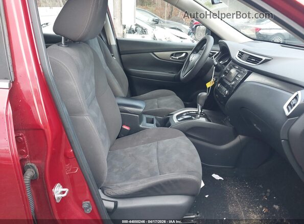 KNMAT2MVXGP669438 2016 NISSAN ROGUE Red წინა სალონის ხედი