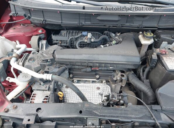 KNMAT2MVXGP669438 2016 NISSAN ROGUE Red უკანა ხედი