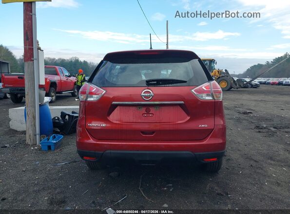 KNMAT2MVXGP669438 2016 NISSAN ROGUE Red 