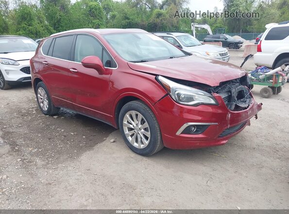 LRBFX1SA3JD027882 2018 BUICK ENVISION Красный Передняя правая четверть