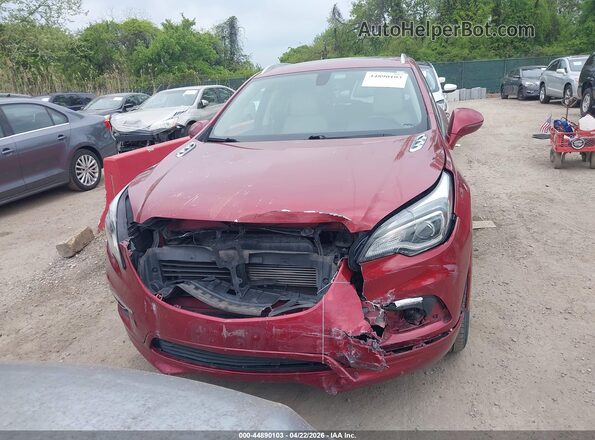 LRBFX1SA3JD027882 2018 BUICK ENVISION Красный Вид щитка приборов