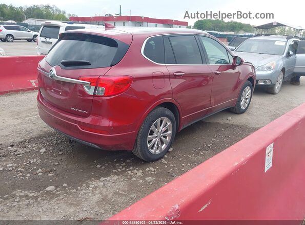 LRBFX1SA3JD027882 2018 BUICK ENVISION Красный Задняя правая четверть