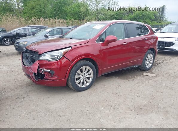 LRBFX1SA3JD027882 2018 BUICK ENVISION Красный Передняя левая четверть