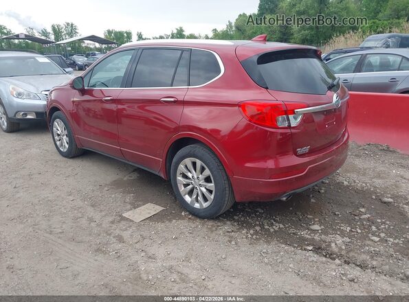 LRBFX1SA3JD027882 2018 BUICK ENVISION Красный Задняя левая четверть