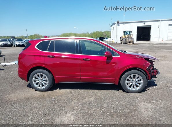 LRBFX1SA3JD028952 2018 BUICK ENVISION Red Вид задньої частини салону
