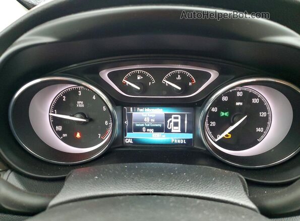 LRBFX1SA6KD142011 2019 BUICK ENVISION Silver Instrument cluster view