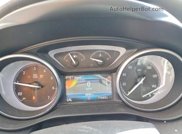 LRBFX2SA0KD008147 2019 BUICK ENVISION Белый Вид щитка приборов