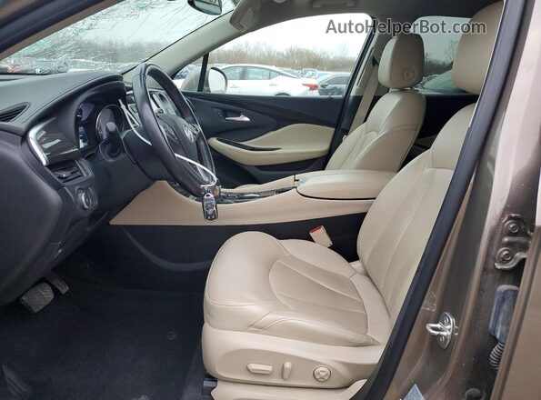 LRBFX2SA3KD042373 2019 BUICK ENVISION Tan Widok wnętrza z przodu