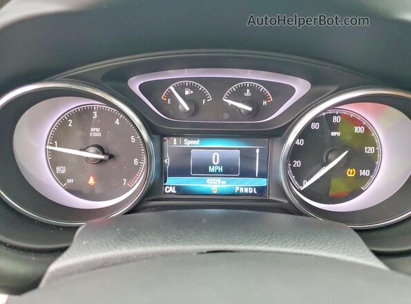 LRBFX2SA3KD042373 2019 BUICK ENVISION Tan Widok zestawu wskaźników
