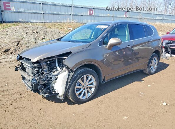 LRBFX2SAXKD091540 2019 BUICK ENVISION Желто-коричневый Передняя левая четверть