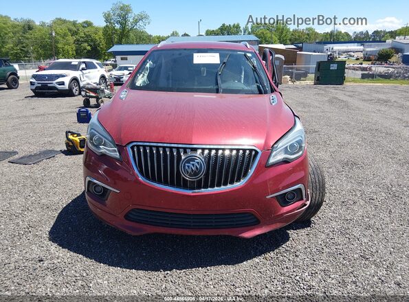 LRBFX4SX0JD009538 2018 BUICK ENVISION Красный Вид панели приборов