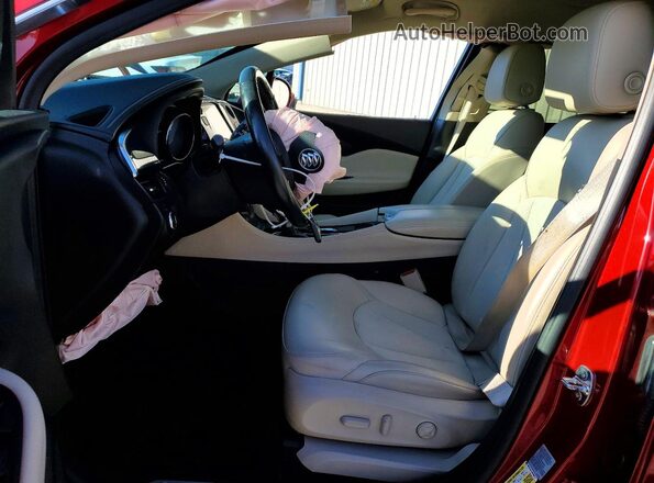 LRBFXASA1HD200177 2017 BUICK ENVISION Красный Вид салона спереди