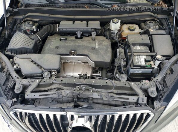 LRBFXBSA1HD019618 2017 BUICK ENVISION Black Vista del compartimento del motor