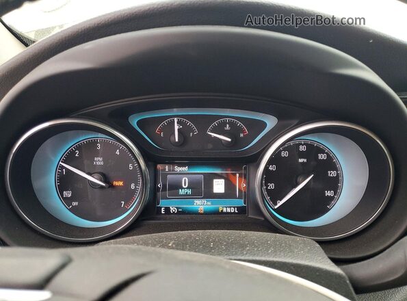 LRBFXBSA1HD019618 2017 BUICK ENVISION Black Vista del cuadro de instrumentos