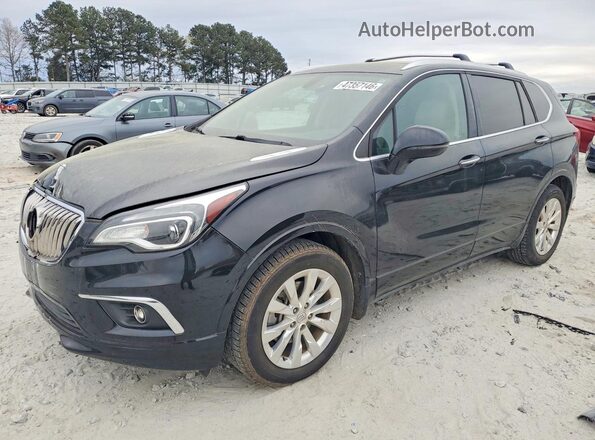 LRBFXBSA1HD019618 2017 BUICK ENVISION Black Vista tres cuartos delantera izquierda