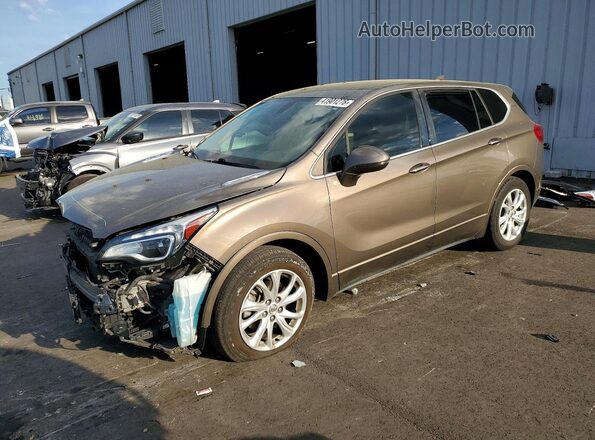 LRBFXBSA2KD010031 2019 BUICK ENVISION Brown წინა მარცხენა ხედი სამი მეოთხედიდან