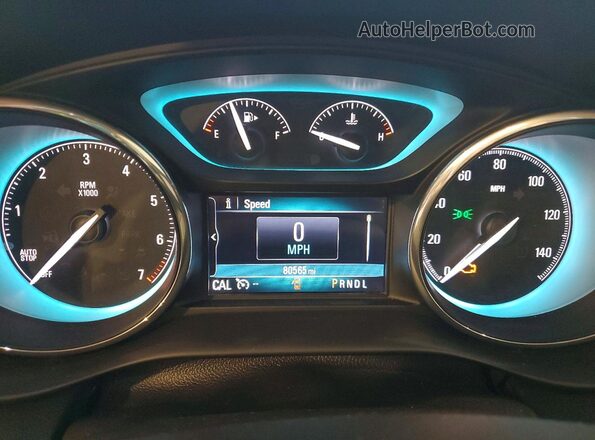 LRBFXBSA3JD008450 2018 BUICK ENVISION Purple Vista del cuadro de instrumentos