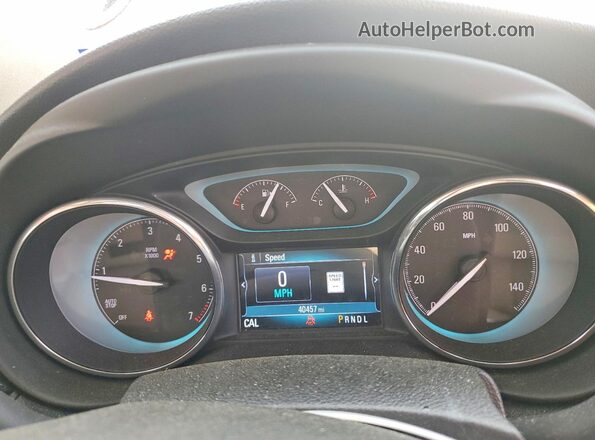 LRBFXBSA7HD054115 2017 BUICK ENVISION Red Вид щитка приладів