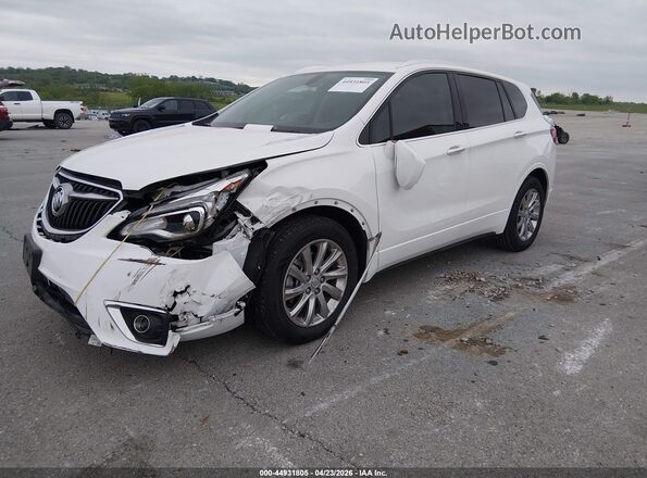 LRBFXCSA7LD157534 2020 BUICK ENVISION White Vista tres cuartos delantera izquierda