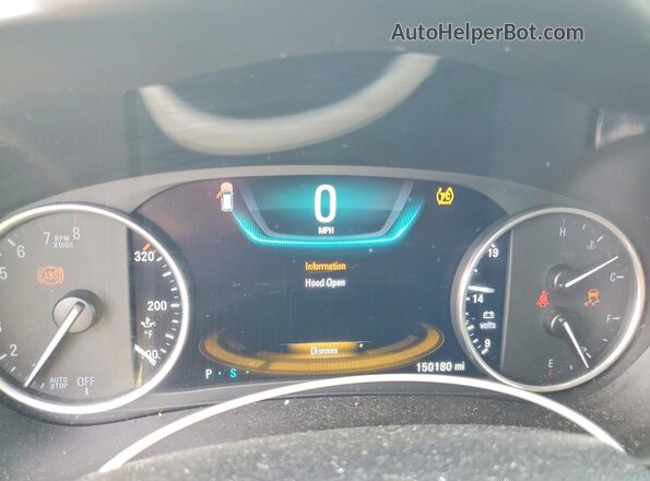 LRBFXESX4GD187404 2016 BUICK ENVISION Silver Вид щитка приладів