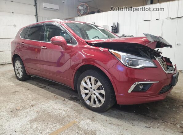 LRBFXFSX3HD085051 2017 BUICK ENVISION Burgundy წინა მარჯვენა