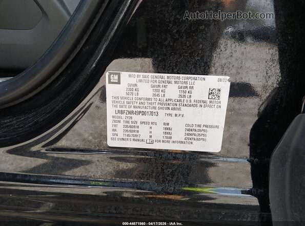 LRBFZNR49PD017013 2023 BUICK ENVISION Black Вид підкапотного простору