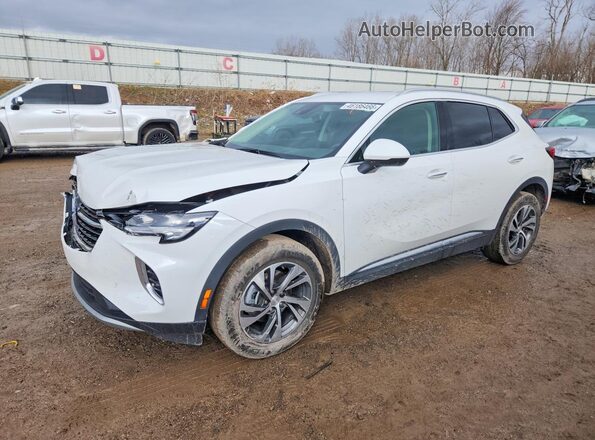 LRBFZPR46MD087558 2021 BUICK ENVISION Белый Передняя левая четверть