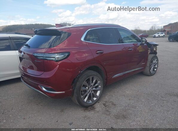 LRBFZSR43ND066672 2022 BUICK ENVISION Maroon Trasero derecho