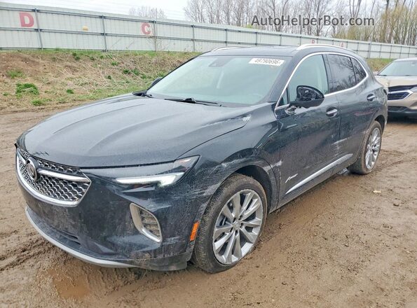 LRBFZSR44PD156416 2023 BUICK ENVISION Black Առջևի ձախ երեք քառորդ տեսարան