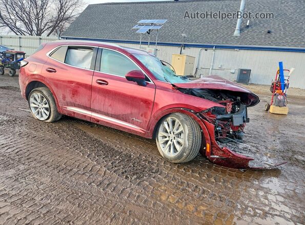 LRBFZSR4XPD154394 2023 BUICK ENVISION Бордовый Передняя правая четверть