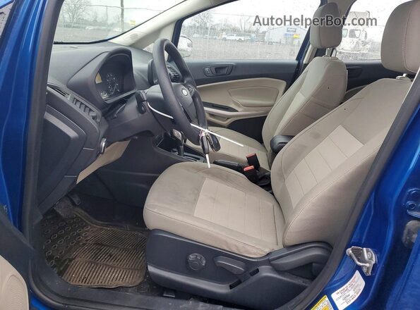 MAJ3P1RE9JC221017 2018 FORD ECOSPORT Синий Вид салона спереди